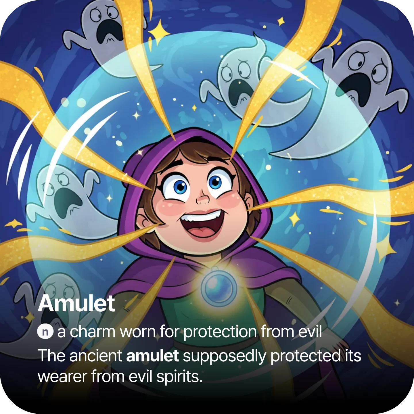 GRE vocabulary flashcard showing image-based learning for advanced word 5